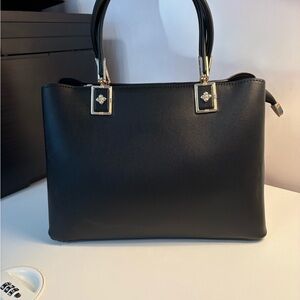 Sophisticated Black Satchel Bag